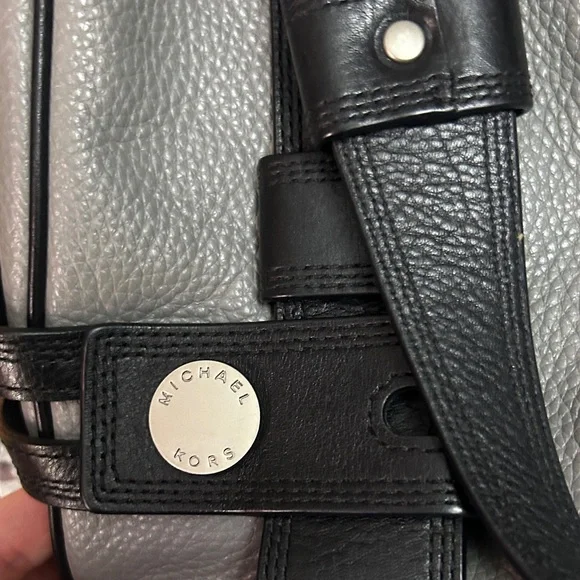 Michael Kors Black and Gray Duffel Bag - Picture 5 of 6